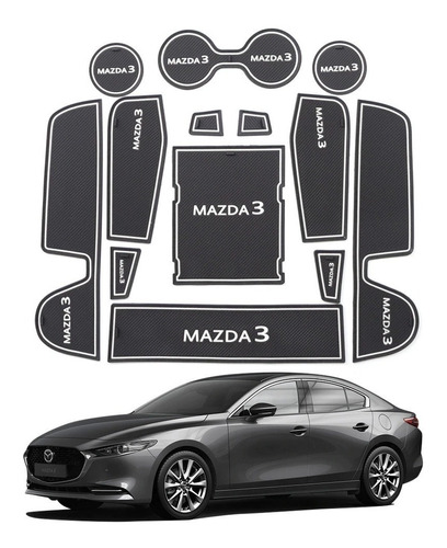 Tapetitos Antiderrapantes Interior Mazda 2016-2019 Foto 6