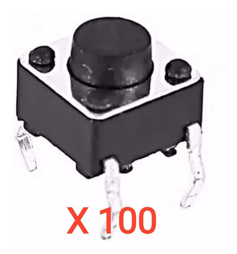 Micro Switch Boton Pulsador 6x6x5mm Paquete De (100 Uni)