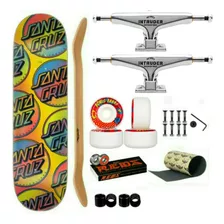 Skate Profissional Santa Cruz 8.37 Truck 149mm Roda 58mm