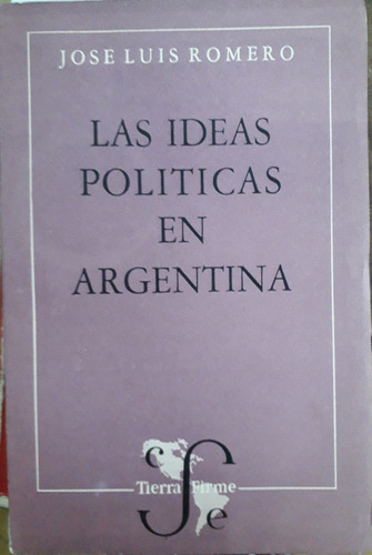 2339. Las Ideas Políticas En Argentina