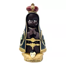 Imagem Nossa Senhora Aparecida 8,5cm Borracha Infantil