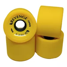 Roda Revenge 70mm 83a Amarela Freeride - Skate Longboard