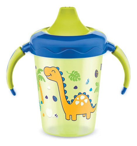 Copo De Treinamento Antivazamento Magia Dino 207ml Lillo Azul