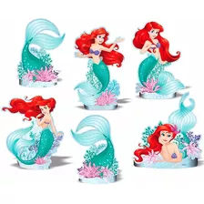 Enfeite De Mesa Aniversário A Pequena Sereia Ariel Envio 24h