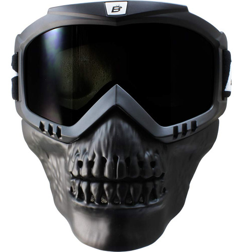 Birdz Gafas Skylark Goggle + Skull Combo Negro Con Lente Hum Foto 3