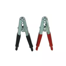 Pinza Cocodrilo Clip Bateria 200 Amp Rojo Negro Pack X 2