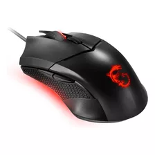 Mouse Com Luz Led Vermelha Gamer Msi Clutch