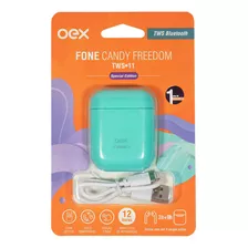 Fone De Ouvido Candy Tws Bluetooth 5.0 Free Oex Tws11 Verde