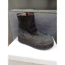 Borcegos Botas Con Tachas Plataforma 