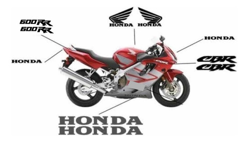 Calcomanias Stickers Honda Cbr600rr 2009-2016 Logos Foto 6