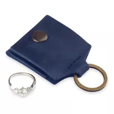 Llavero De Cuero, Estuche De Viaje Anillos De Boda, Por...