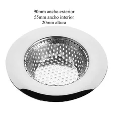 Rejilla 90mm Acero Inox Cocina Ducha Atrapa Pelos Comida Y