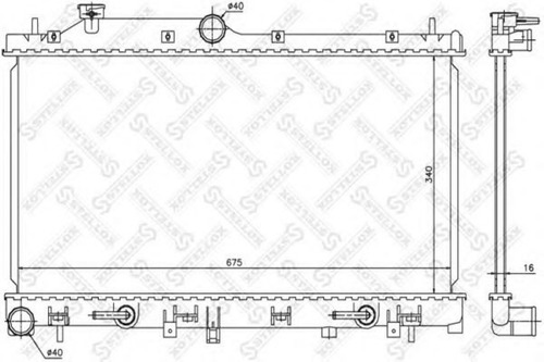 Radiador Subaru Forester Automtico 2008-2013 Foto 2