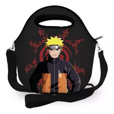 Lancheira Térmica Infantil Escolar Bolsa Naruto Anime Mangá 