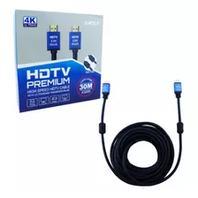 Cable Hdmi Hdvt 30 Mts C/ Doble Filtro 4k 2.0 V Punta Metal