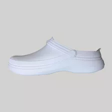 Zapato Zueco De Goma Anti Deslizante Blanco - Mundo Trabajo