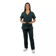 Conjunto Pijama Scrub Cirúrgico Hospitalar Feminino