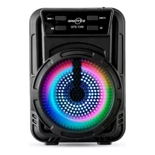 Parlante Portátil Suono Ayv0203 Bluetooth Radio Fm Usb Color Negro