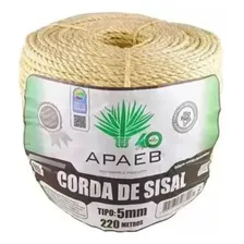 Corda Sisal 5mm 220 Metros Rasada Arranhador Gatos Arte