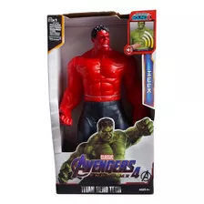 Muñeco Hulk Rojo Avengers Luz Sonido Alternativo 30cm