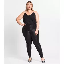 Legging Feminina Plus Size Secret Glam Preto