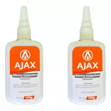 2 Colas Instantâneas Adesivas Multiuso 100g Ajax