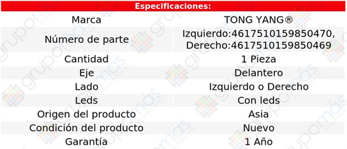 Faro Niebla Delantero Tong Yang T-cross 2020 A 2022 Foto 2