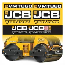 Kit Etiquetas Adesivos Compatível Rolo Jcb Vmt860