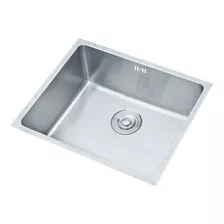 Pileta Simple Cuadrada Cocina Dream Acero Inox.304 Profunda