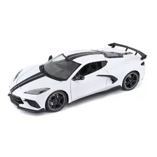 Auto 2020 Chevrolet Corvette Stingray Coupe Blanco 1:18 