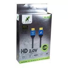 Cabo Hdmi 4k 2.0v 60hz Hdr Ultra Hd 3d Ready De 1,5 Metro