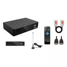 Decodificador Full Hd Y Antena Canales 4,5,10,12, Tv Ciudad