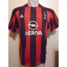 Camiseta Milan Italia 2003 2004 Shevchenko #7 Ucrania T. M