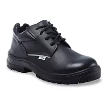 Zapato De Trabajo Y Seguridad Prusiano Ombú Negro C/puntera.
