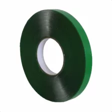 Fita Dupla Face 19mm X 20 Metros Adesivo Forte Cor Verde Liso