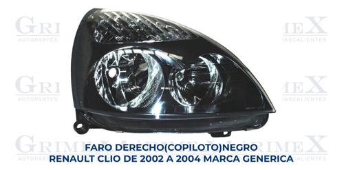 Faro Renault Clio 2002-02-2003-2004-04 Ore Foto 10