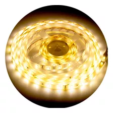 Fita Led Rolo 5m 5050 Branco Quente Dupla Face Prova D'agua