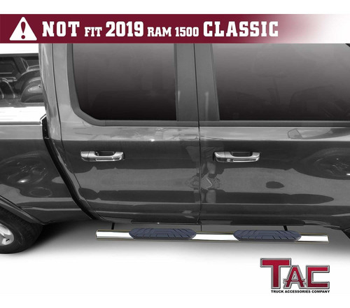 Tac Pasos Laterales Estribos Fit 2019-2020 Dodge Ram 1500 Qu Foto 2