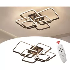 Lustre De Led Luminária Moderna 3 Cores Controle Remoto 70w Brinovar