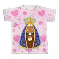 Camiseta Infantil Personalizada Desenho Aparecida Rosa