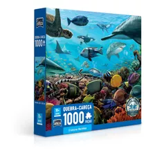 Quebra Cabeça Puzzle 1000 Pçs Criaturas Marinhas Game Office