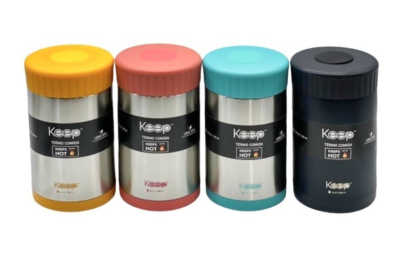 Termo De Comida Keep Acero Inoxidable 450 Ml Colores