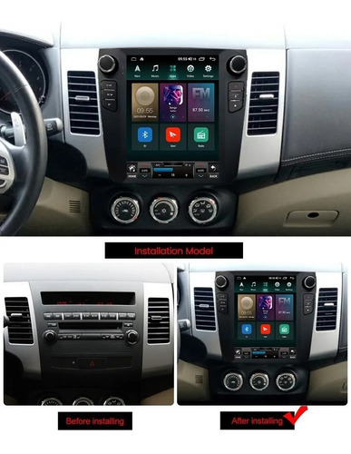 Tesla Outlander 2007-2013 Mitsubishi Android Gps Radio Wifi Foto 9