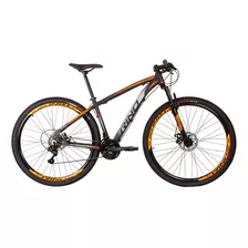 Bicicleta Rino Everest 29 Disco 21v Cambios Index Cor Preto/prata/laranja Tamanho Do Quadro 21