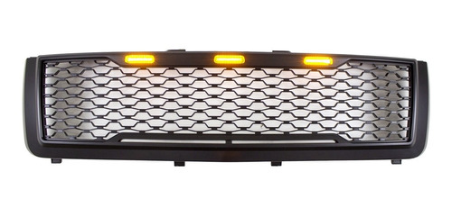 Parrilla C/led Negro Mate Chevrolet Silverado 2500 2011-2015 Foto 3