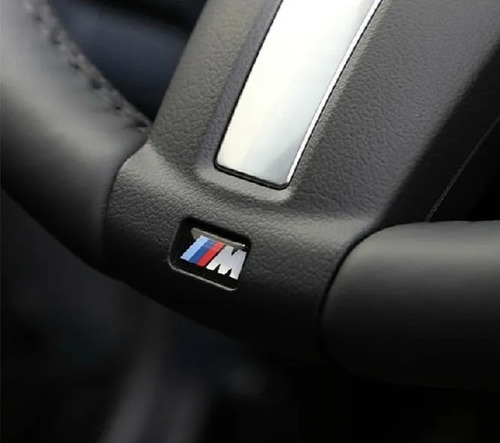 Juego De 5 Emblemas Bmw /// M Para Rines Tablero Y Volante Foto 10