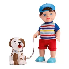 Boneco My Little Boy Com Cachorro E Acessórios - Divertoys