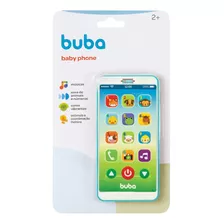 Brinquedo Musical Telefone Celular Buba P/ Baby Educativo Cor Azul