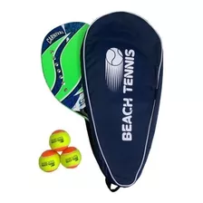Raquete Beach Tennis Carbono 3k + Capa Protetora + 03 Bolas