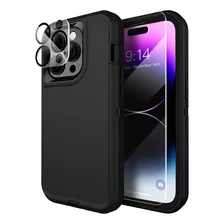 Mxx Funda Resistente Para iPhone 14 Pro, Con Protector De Pa